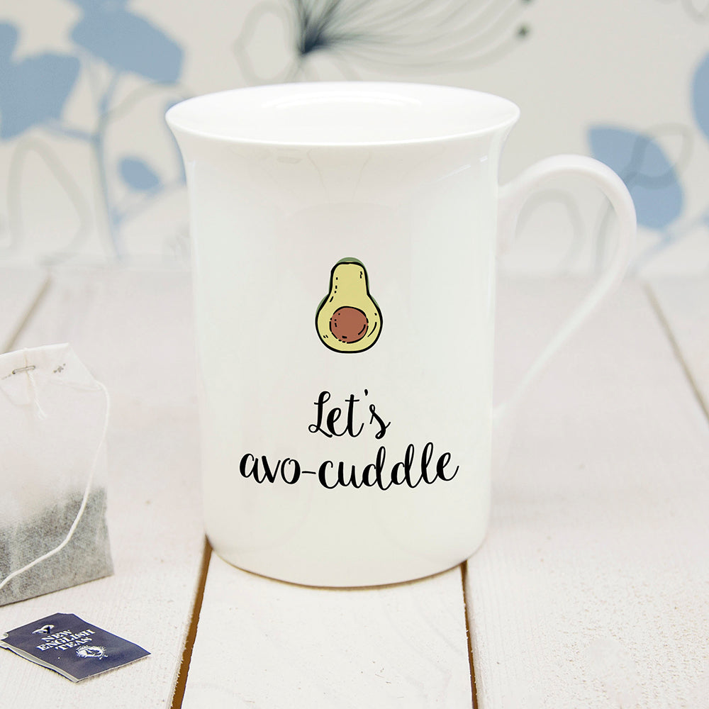 Personalised Let's Avo-Cuddle Bone China Mug - treat-republic