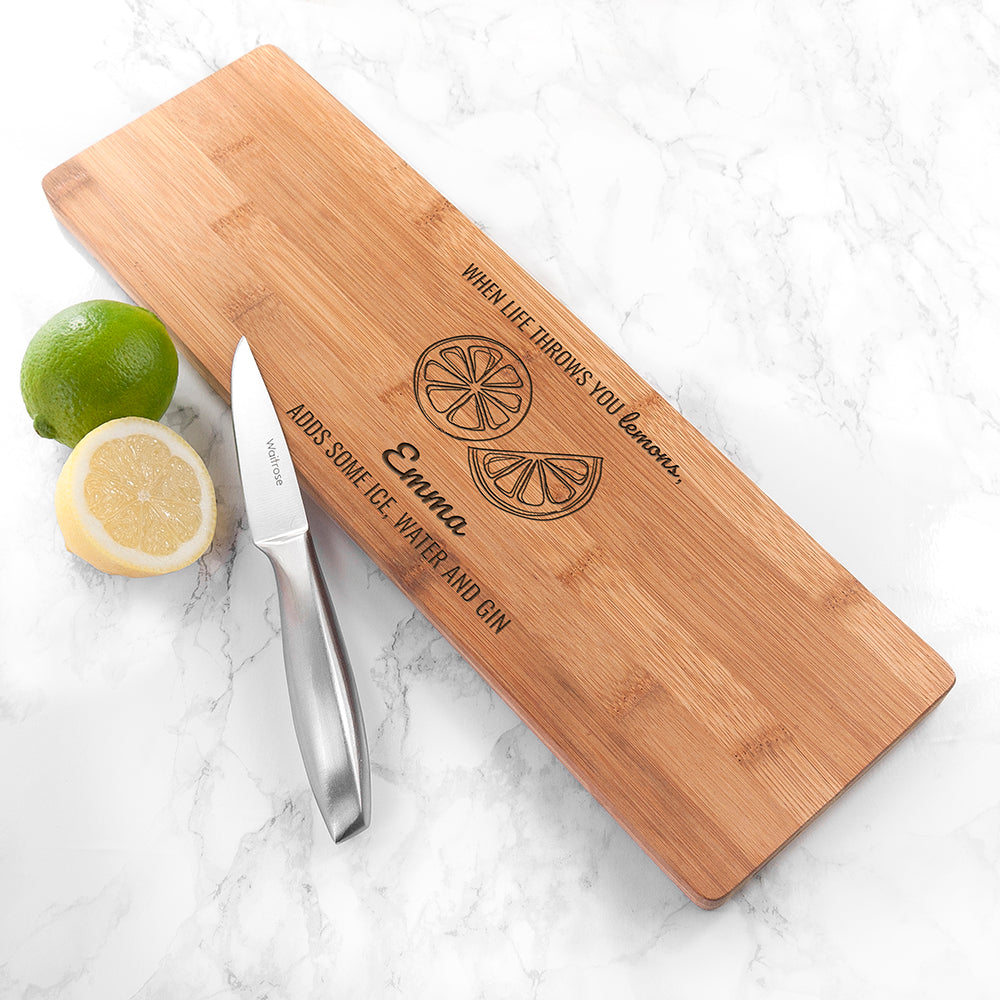 Personalised Life Gives You Lemons Board - treat-republic