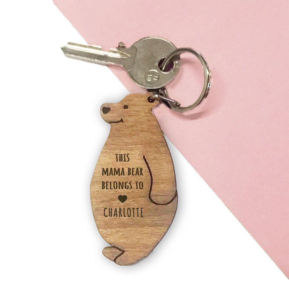 Personalised Mama Bear Keyring - treat-republic