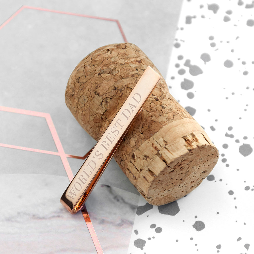 Personalised Message Tie Clip - treat-republic