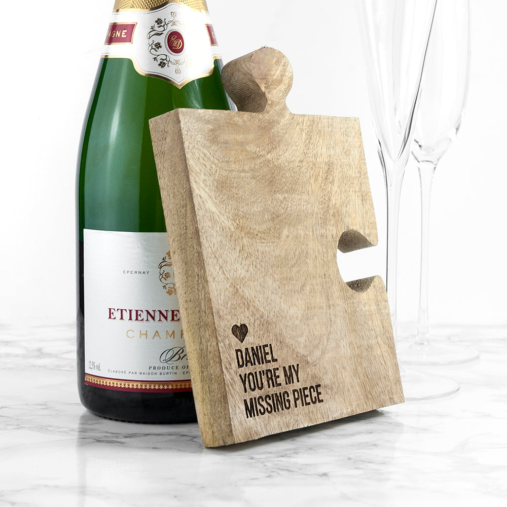 Personalised Missing Piece Jigsaw Bottle Coaster - treat-republic