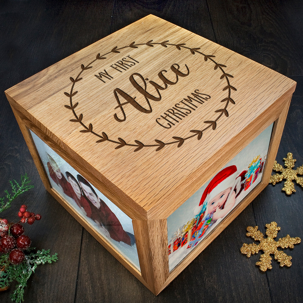 Personalised My First Christmas Memory Box - treat-republic