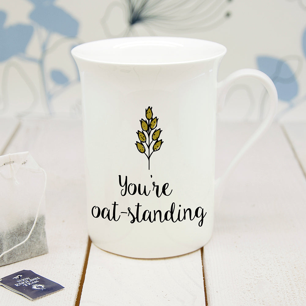 Personalised Oat-Standing Bone China Mug - treat-republic