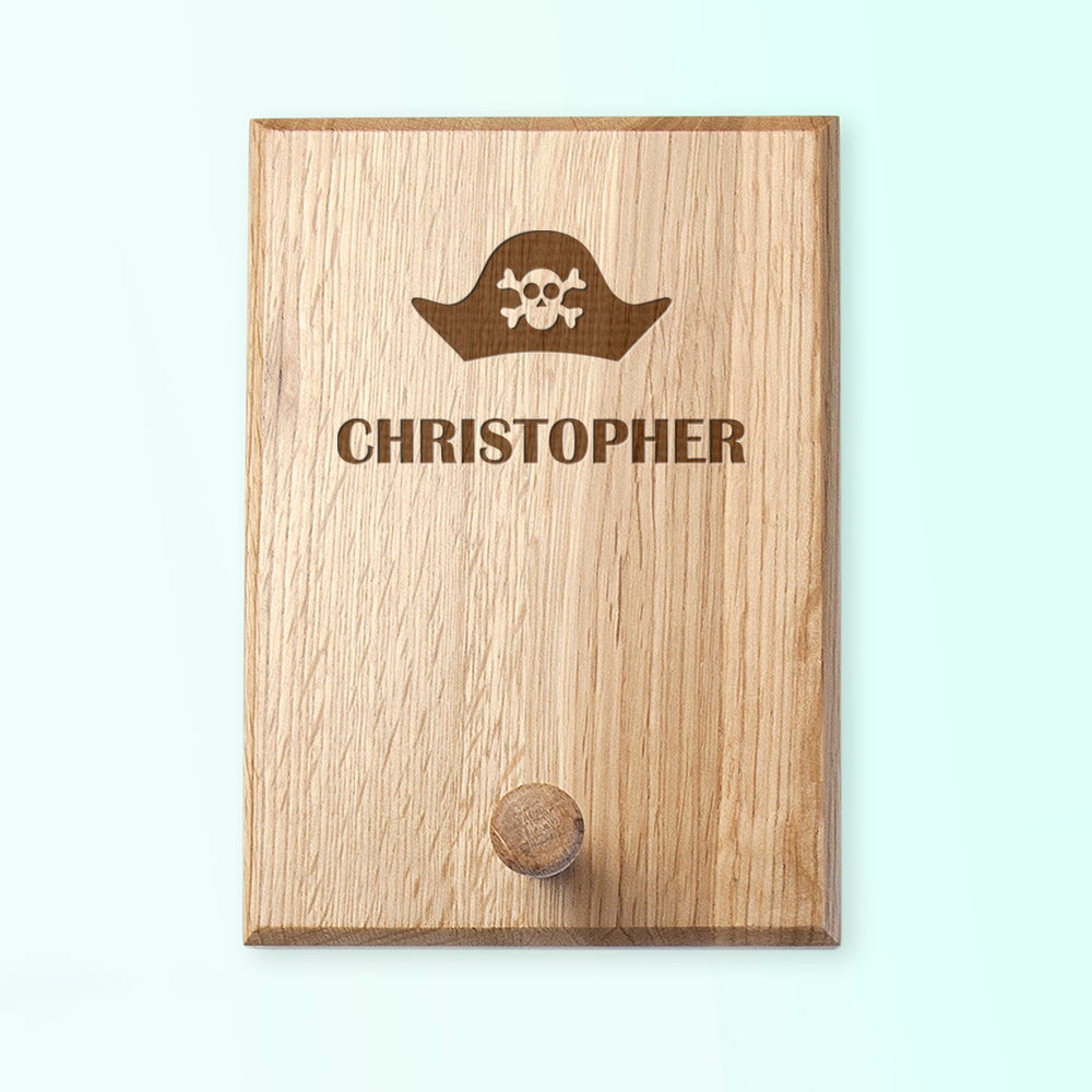 Personalised Pirate Hat Peg Hook - treat-republic