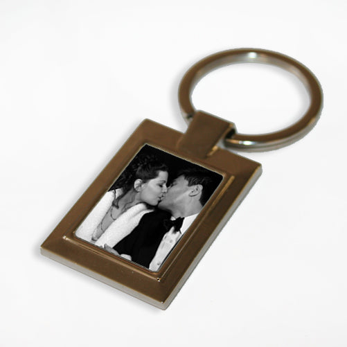 Personalised Rectangle Photo Keyring - treat-republic