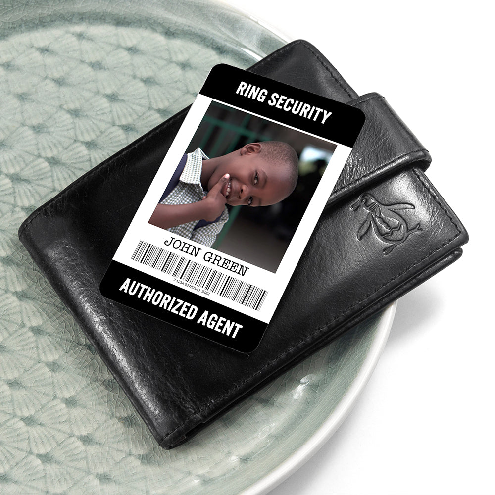 Personalised Ring Security Wallet Keepsake - treat-republic