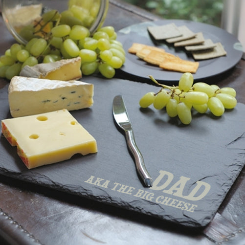 Personalised Rustic Slate Cheese Board - treat-republic