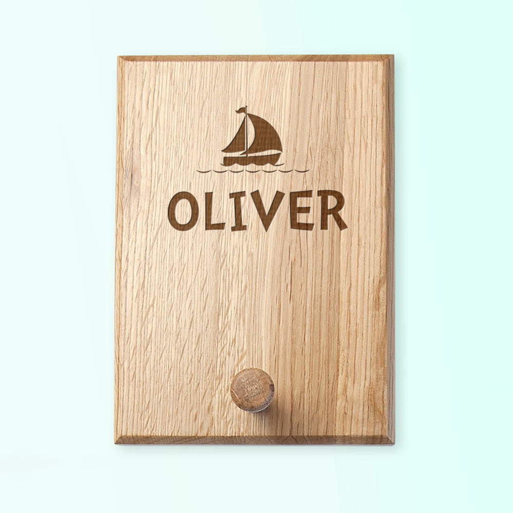 Personalised Ship Peg Hook - treat-republic