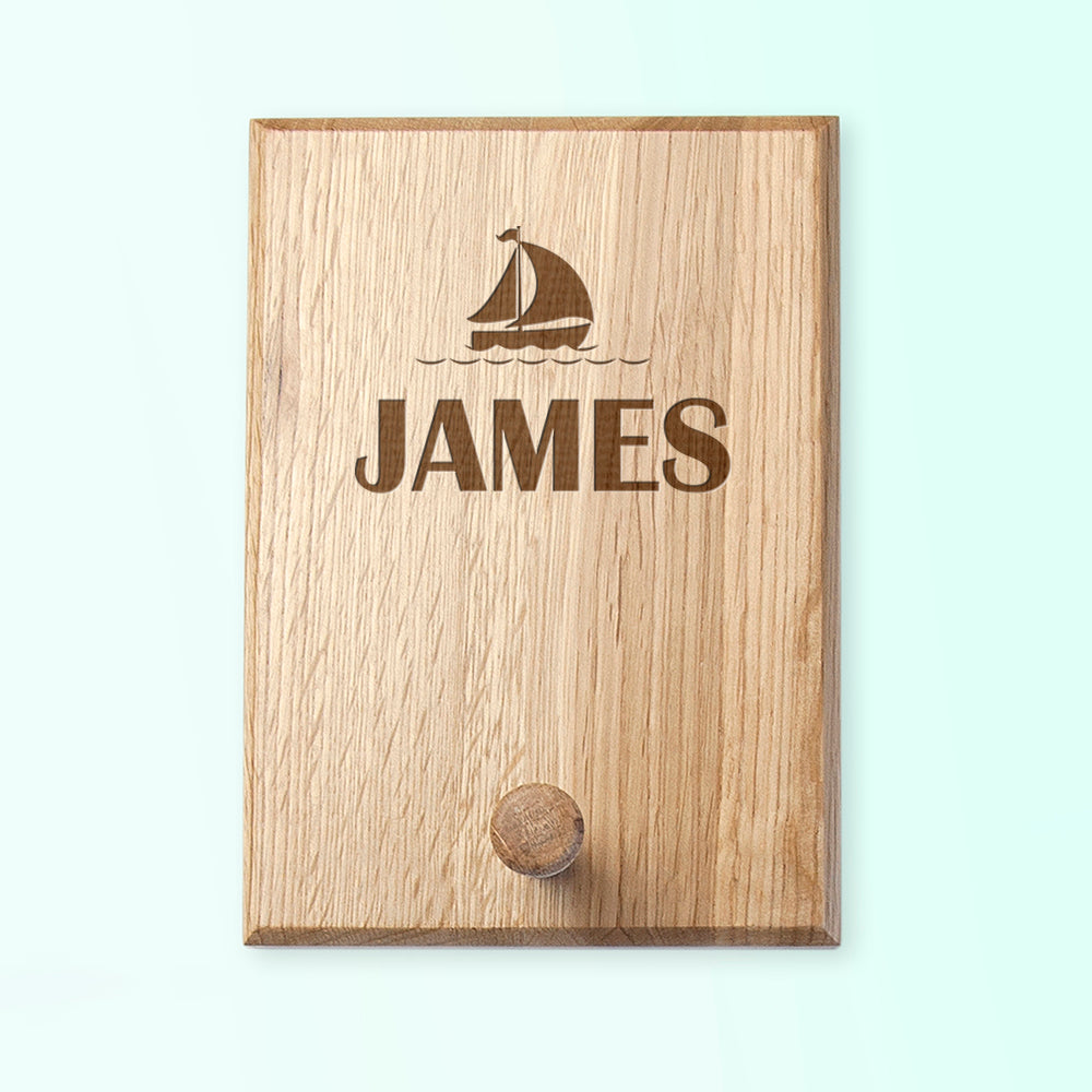 Personalised Ship Peg Hook - treat-republic