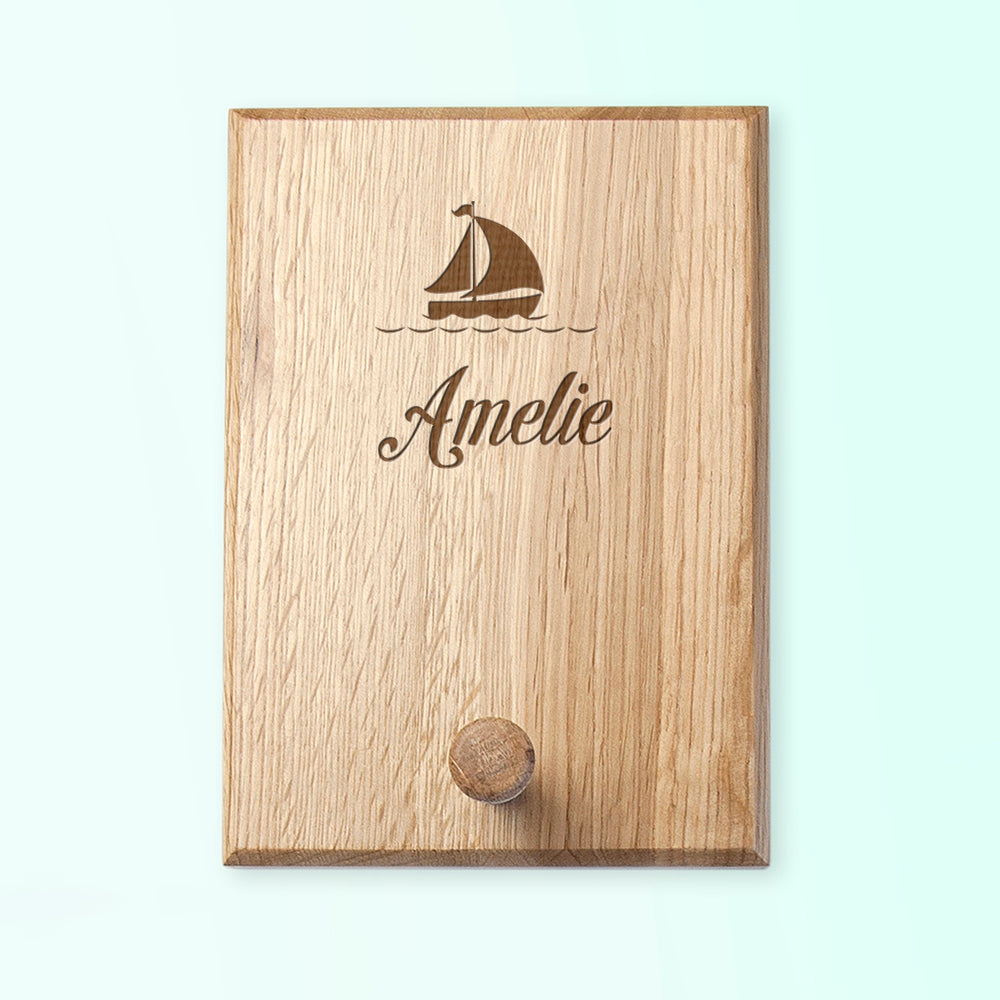 Personalised Ship Peg Hook - treat-republic