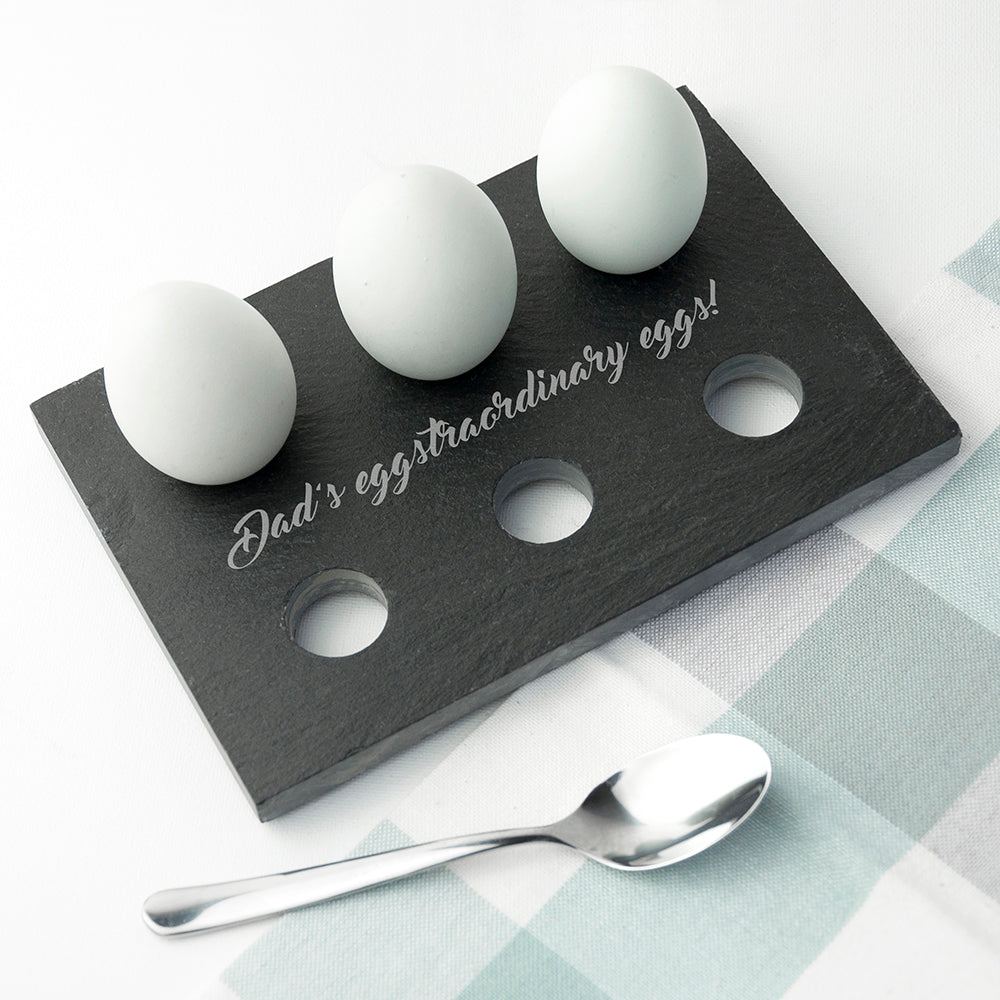 Personalised Slate Egg Holder - treat-republic