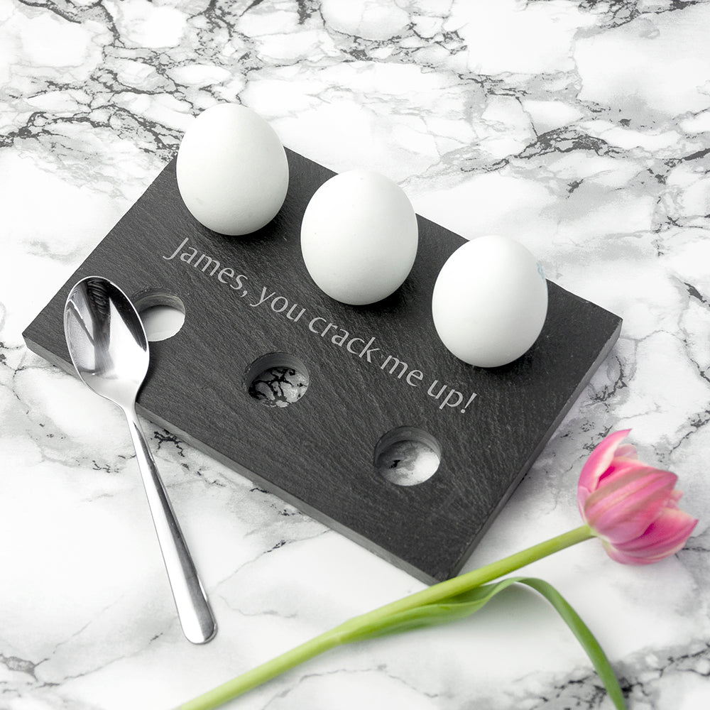 Personalised Slate Egg Holder - treat-republic