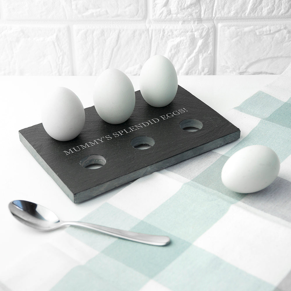 Personalised Slate Egg Holder - treat-republic