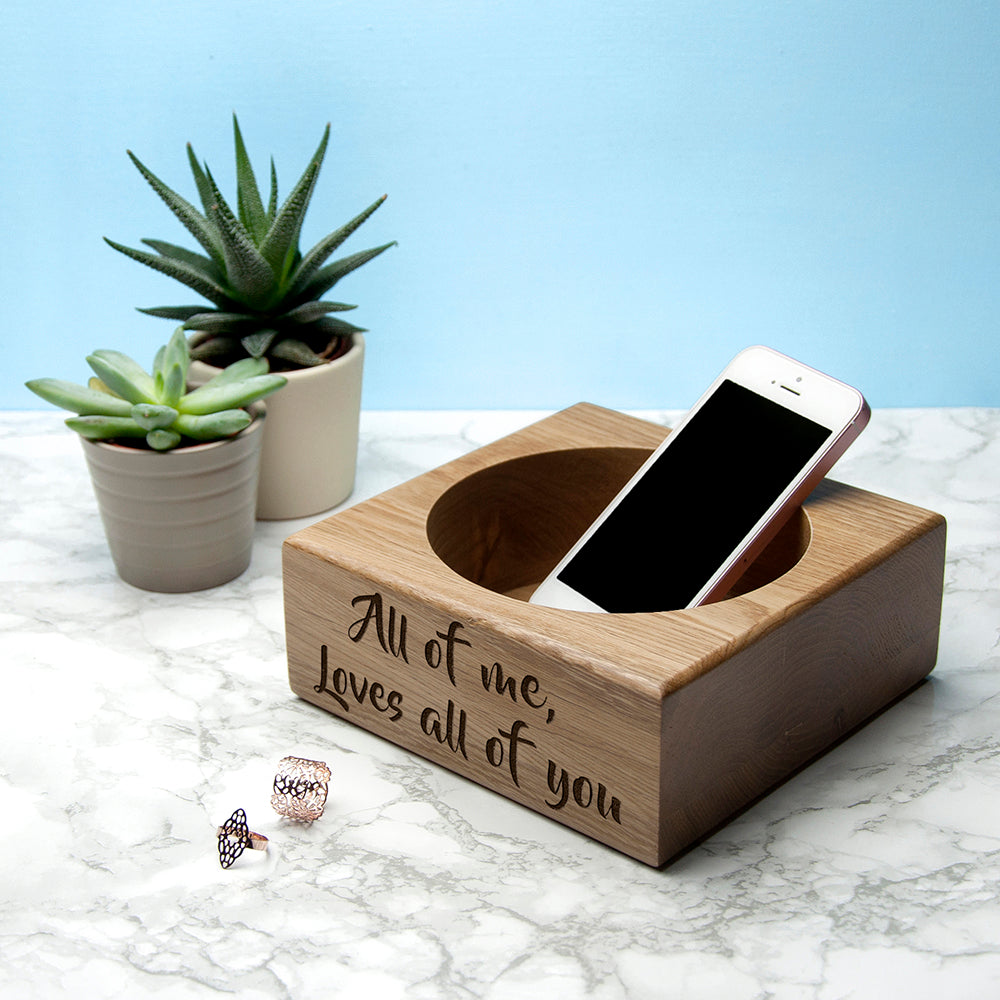 Personalised Solid Oak Stash Tray - treat-republic