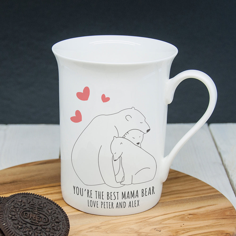 Personalised The Best Mama Bear Bone China Mug - treat-republic