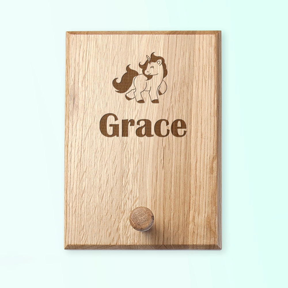 Personalised Unicorn Peg Hook - treat-republic