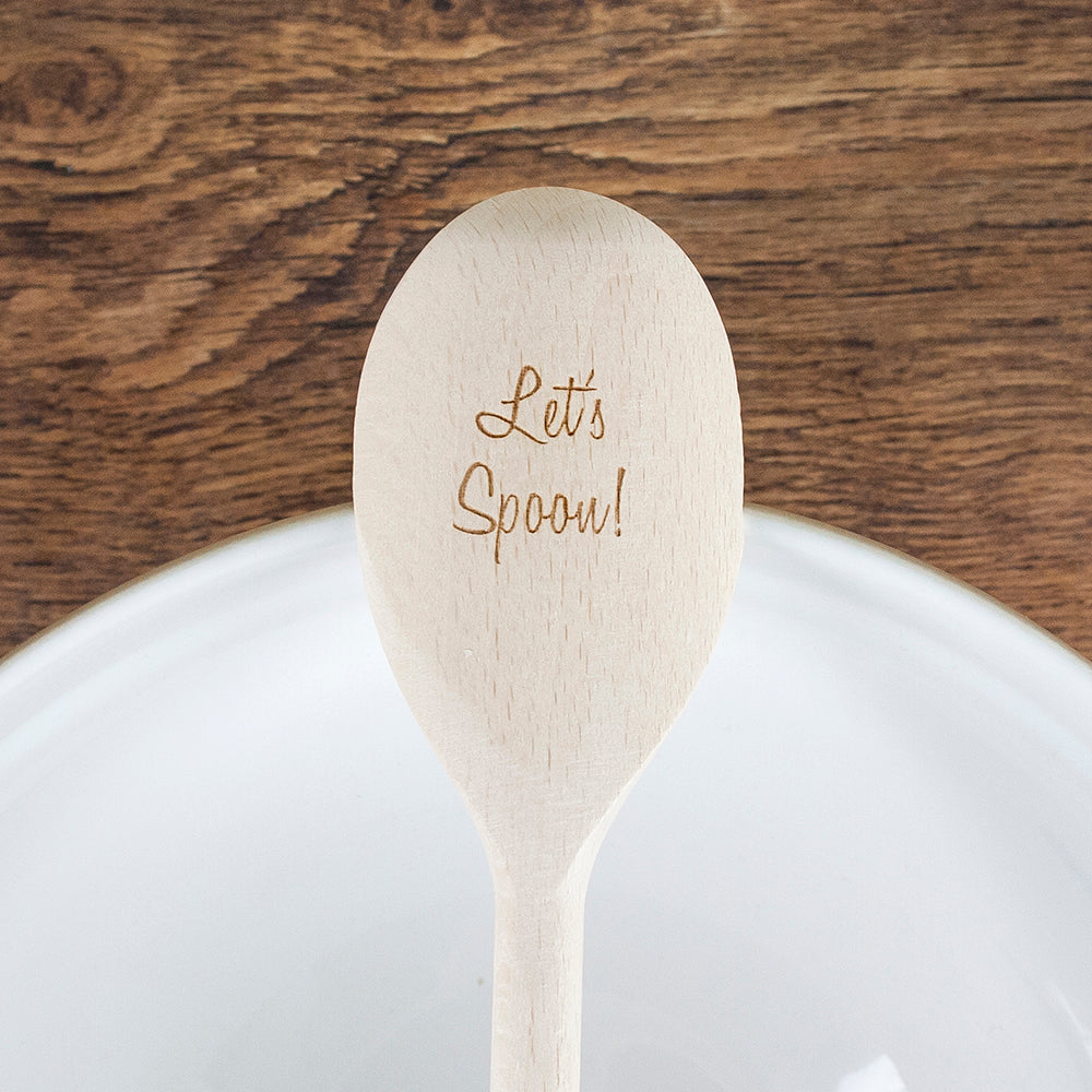 Let's Spoon! Wooden Spoon, Custom - treat-republic