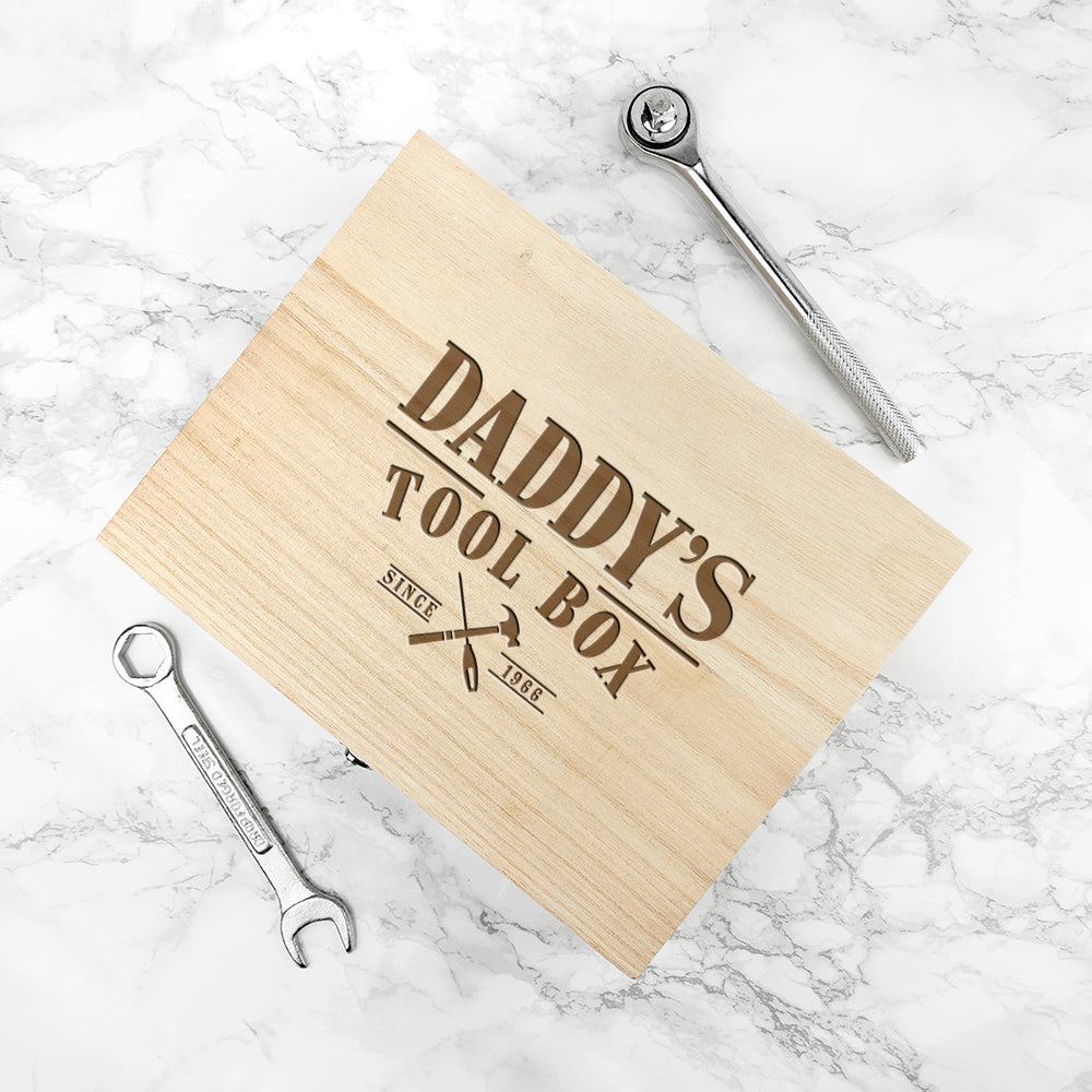 Personalised Wooden Tool Box - treat-republic