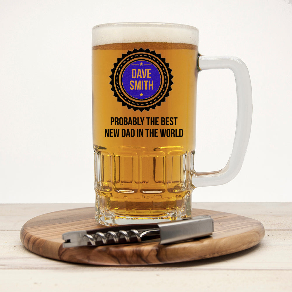 Probably The Best new Dad In The World Tankard - treat-republic