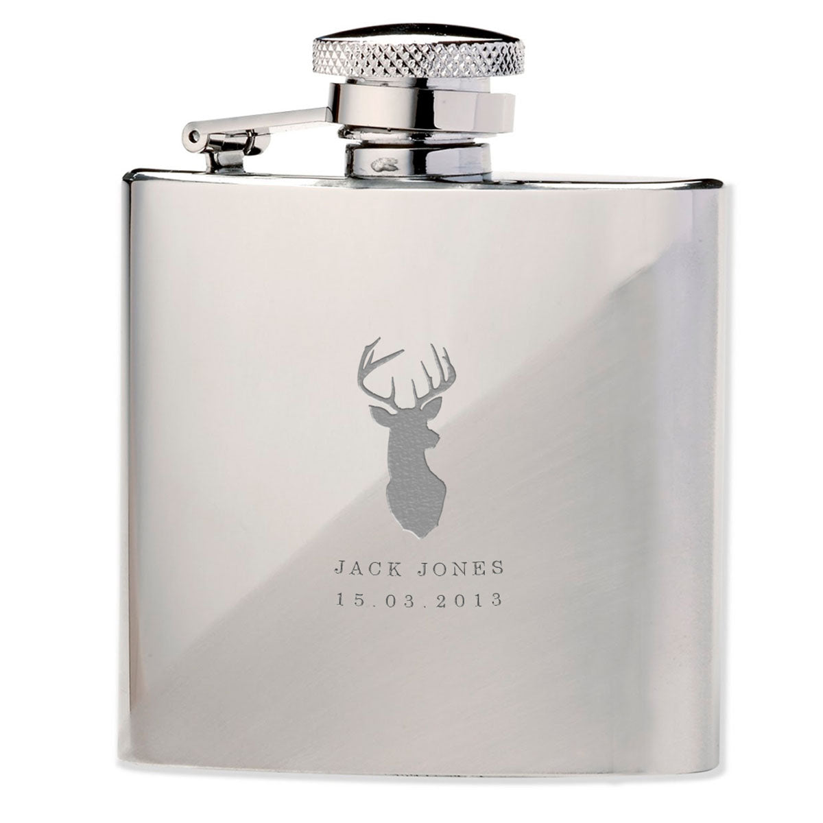 Stag 6oz Hip Flask - treat-republic