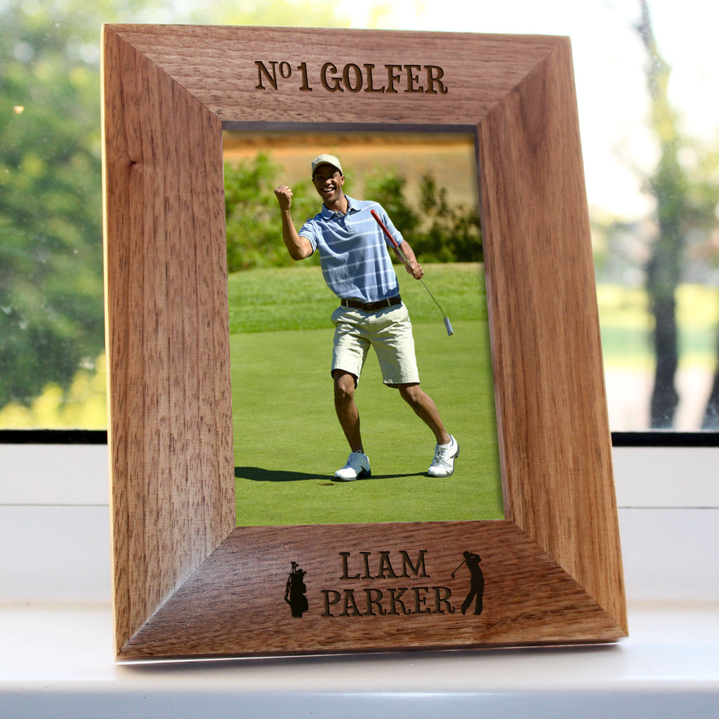 Top Golfer Engraved Photo Frame - treat-republic
