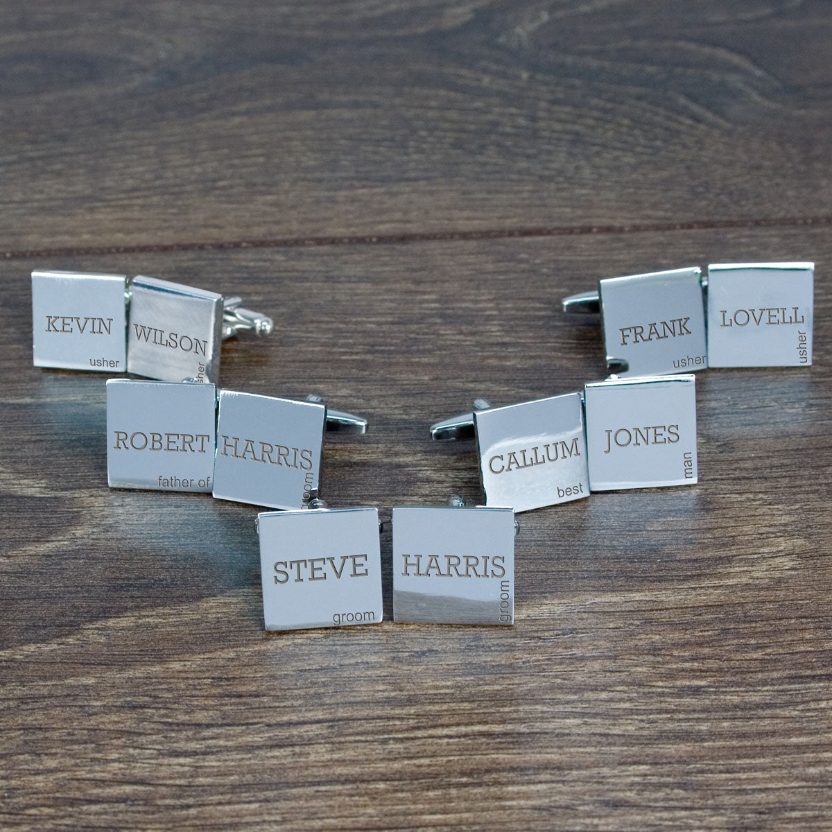 Wedding Group Cufflinks Set of 5 - treat-republic