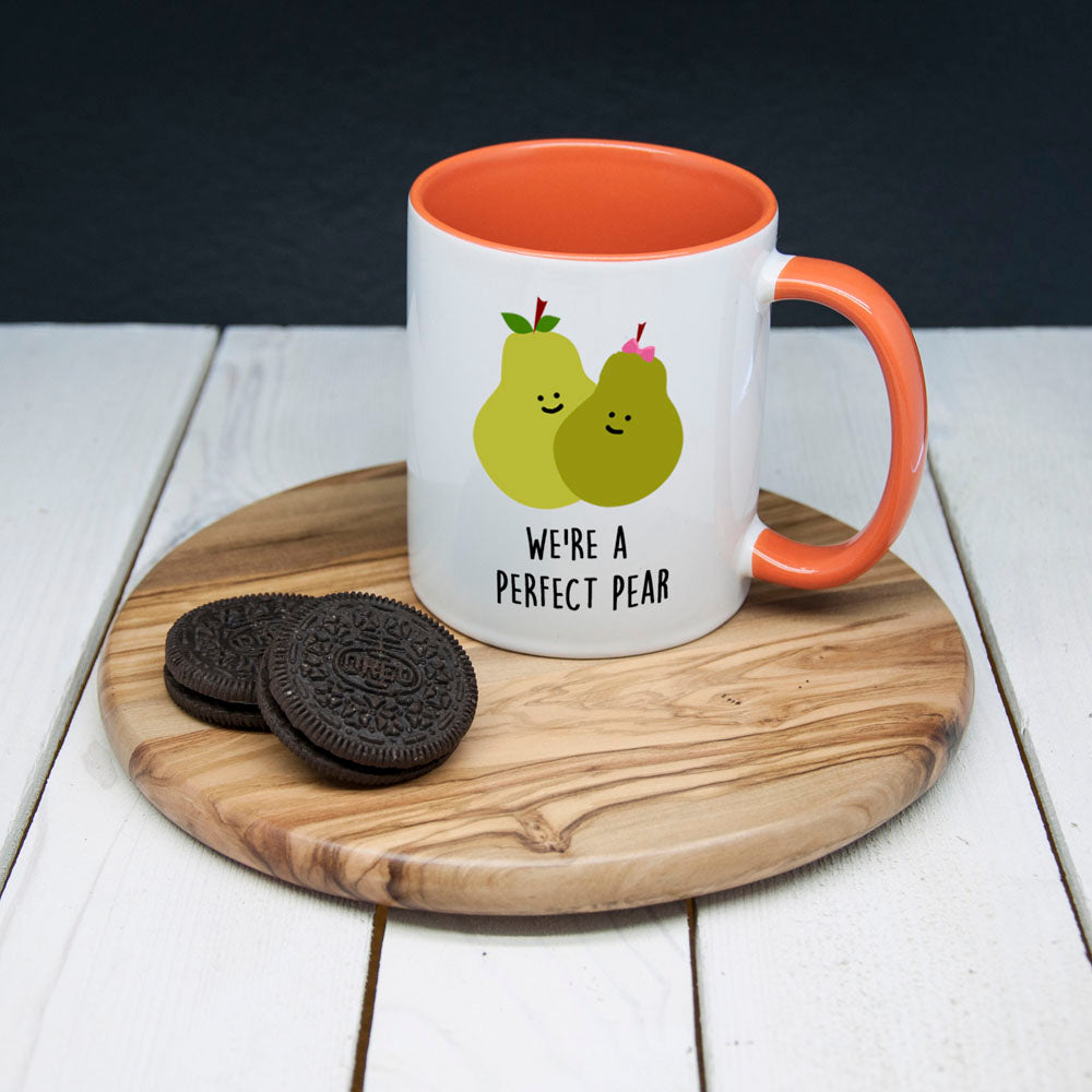 We're A Perfect Pear" Romantic Mug (unpersonalised)" - treat-republic