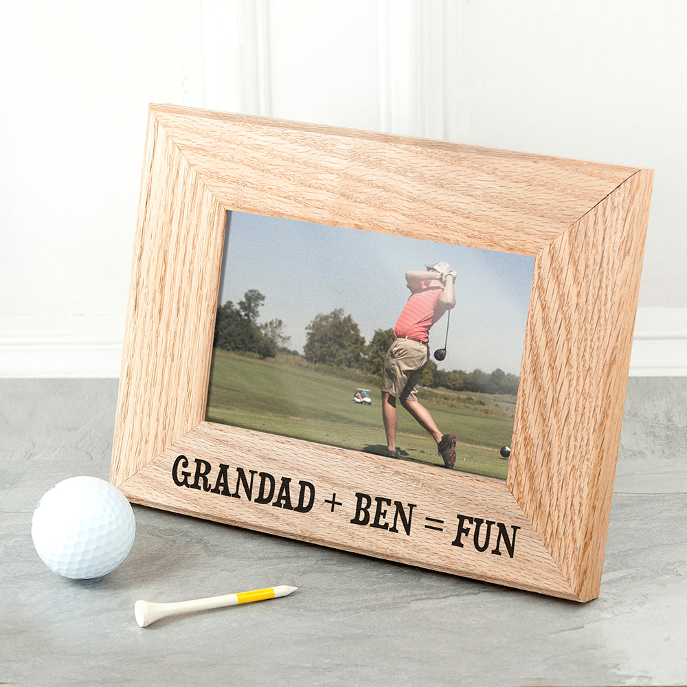 Wordsworth Collection Fun with Grandad Engraved Photo Frame - treat-republic
