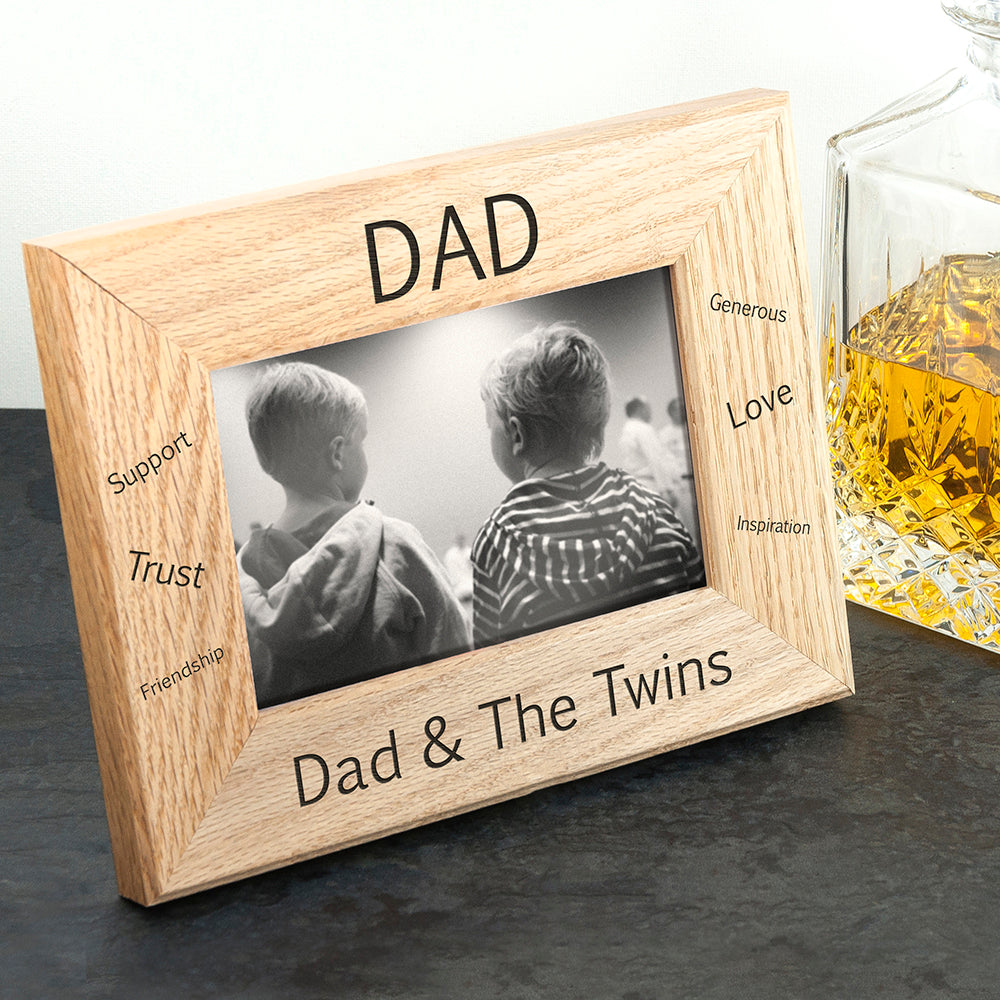 Wordsworth Collection Sentiments Dad Engraved Photo Frame - treat-republic