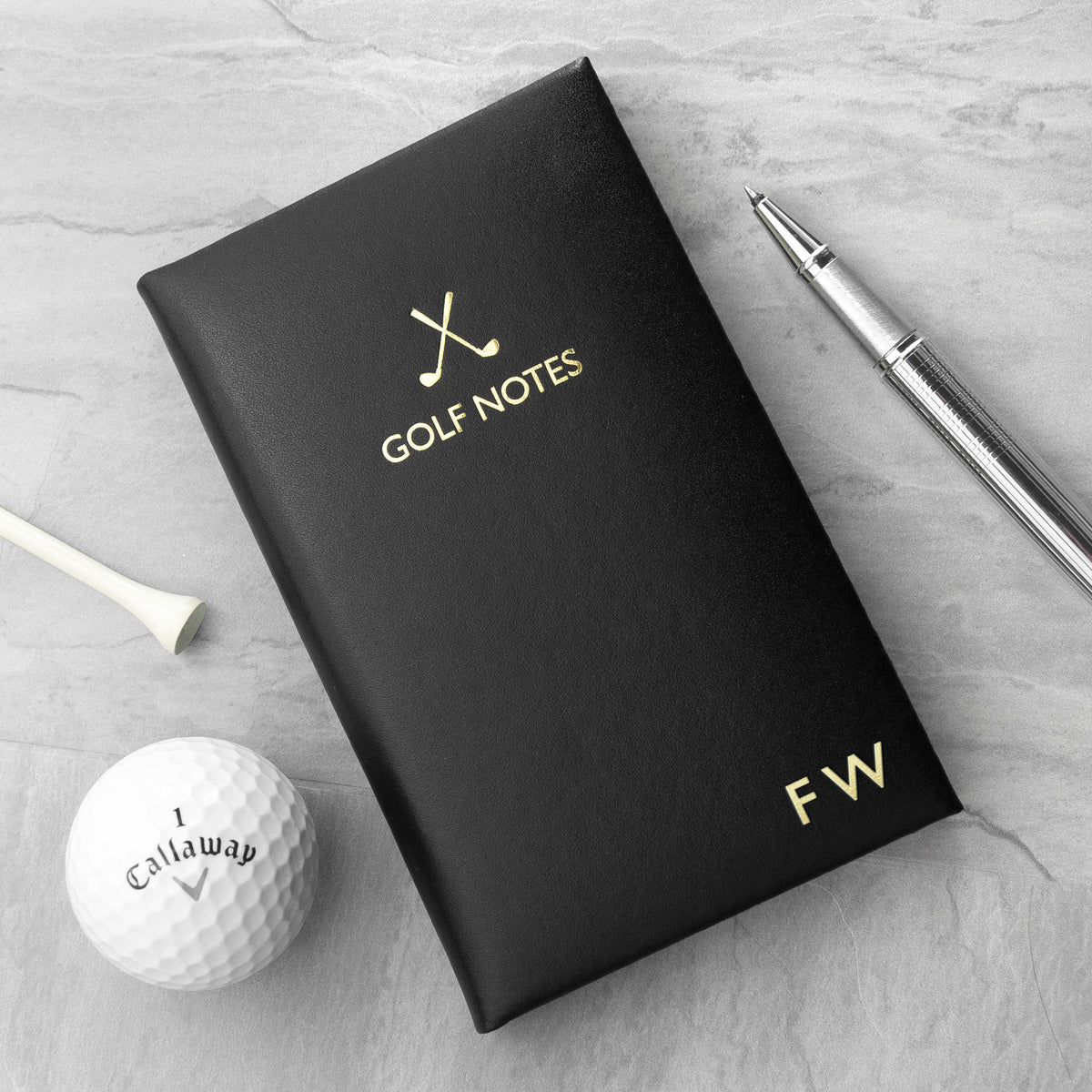 Personalised Leather Golf Notebook | Sports Journal | Treat Republic