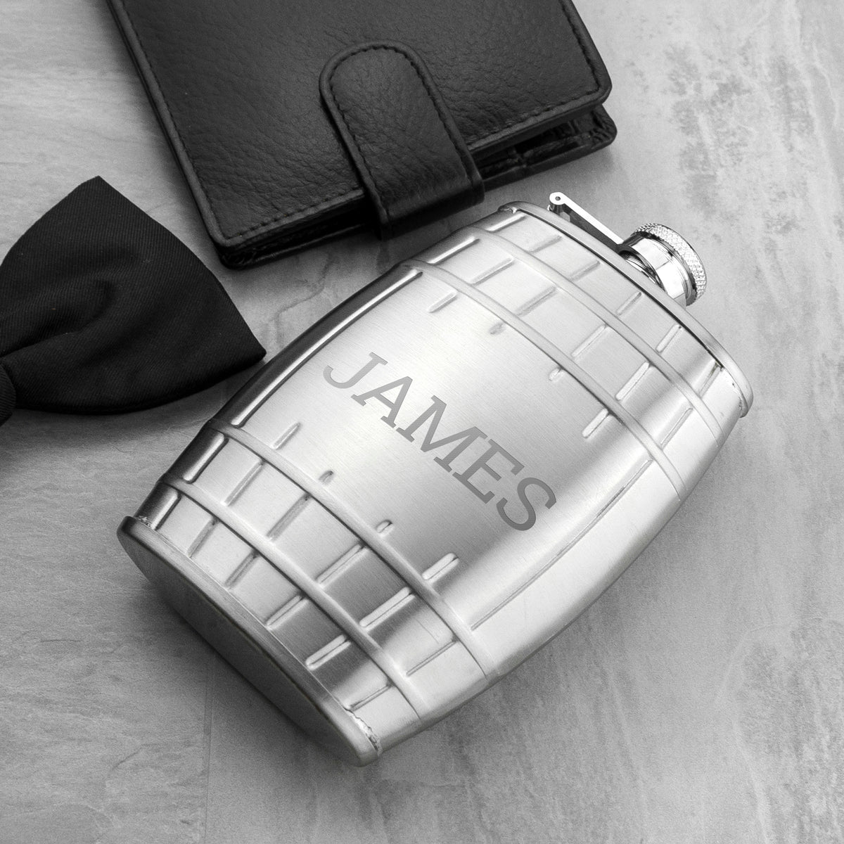 Personalised Cask Hip Flask | Drinkware | Gifts for Him | Treat Republic
