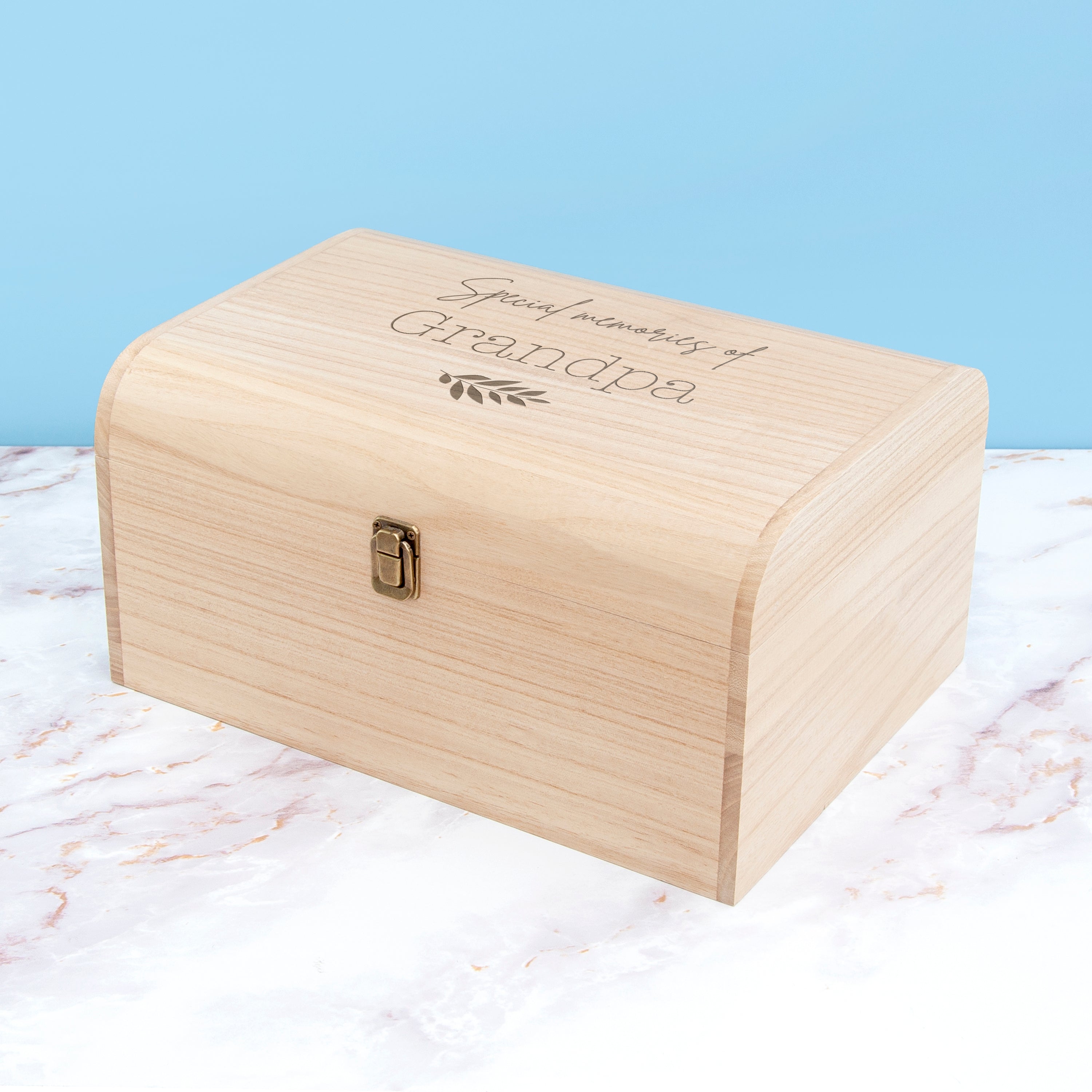 Personalised In Loving Memory Keepsake Chest | In Memoriam | Treat Republic