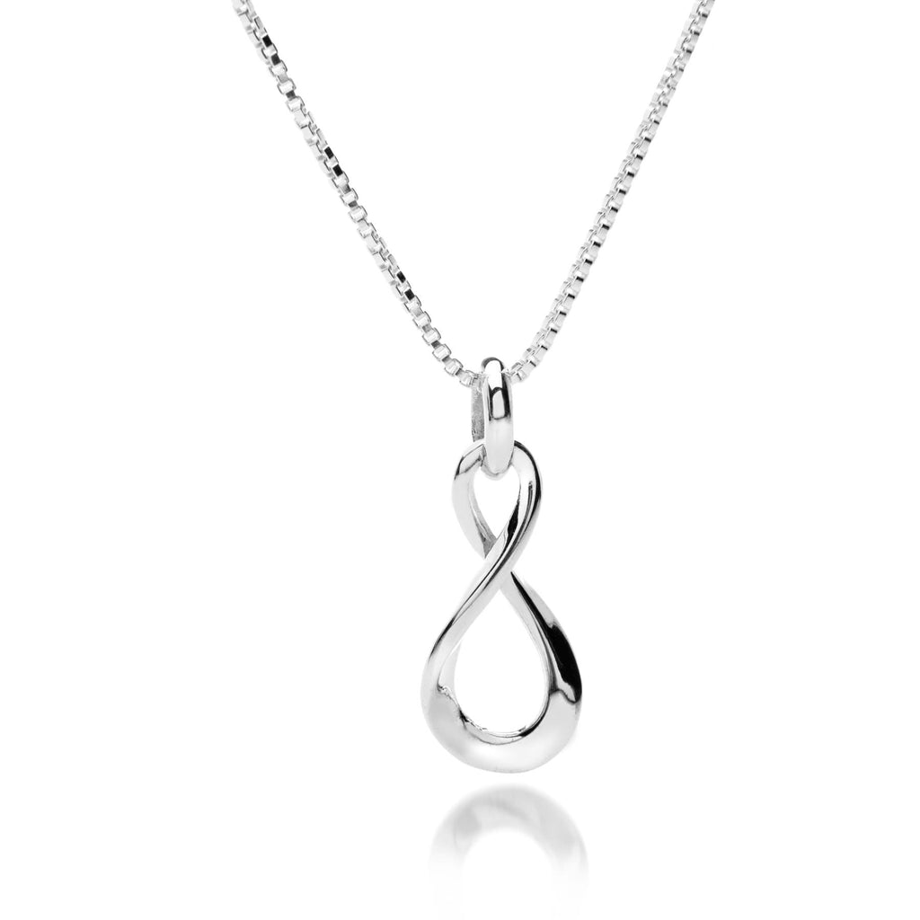 Sterling Silver Infinity Pendant Necklace