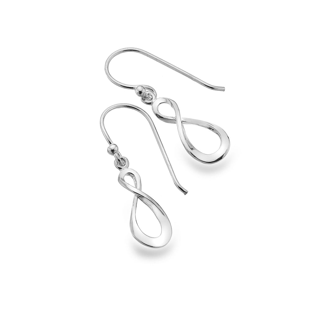 Sterling Silver Infinity Knot Drop Earrings