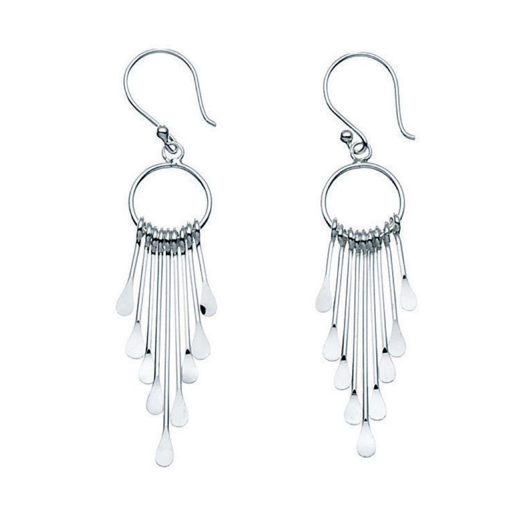 Sterling Silver Chandelier Style Drop Earrings