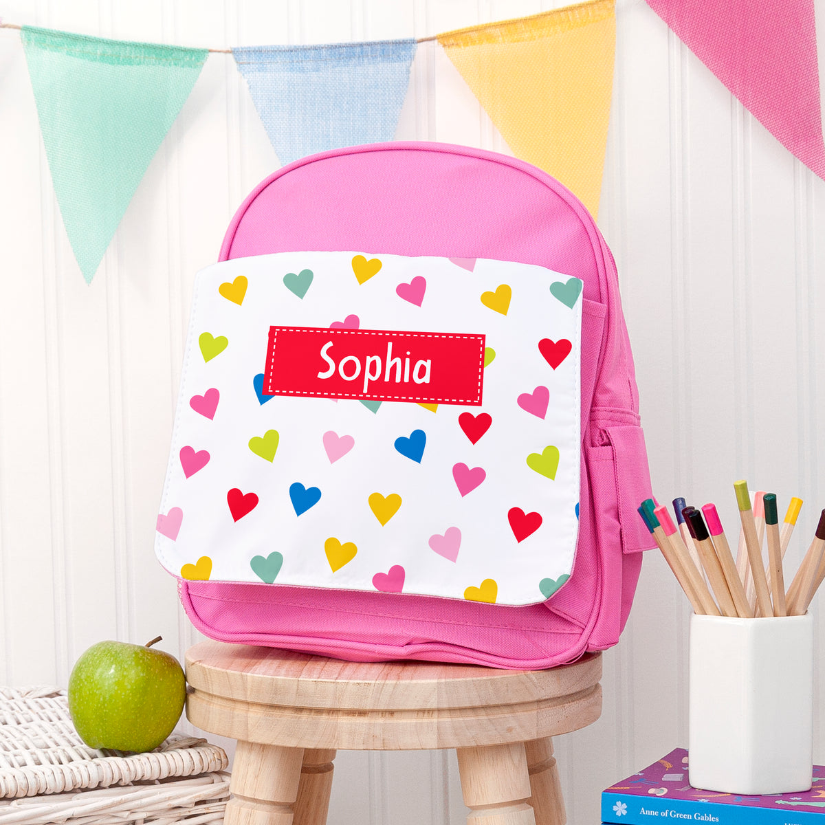 Personalised Girl's Patterned Pink Rucksack | Gifts for Her | Treat ...