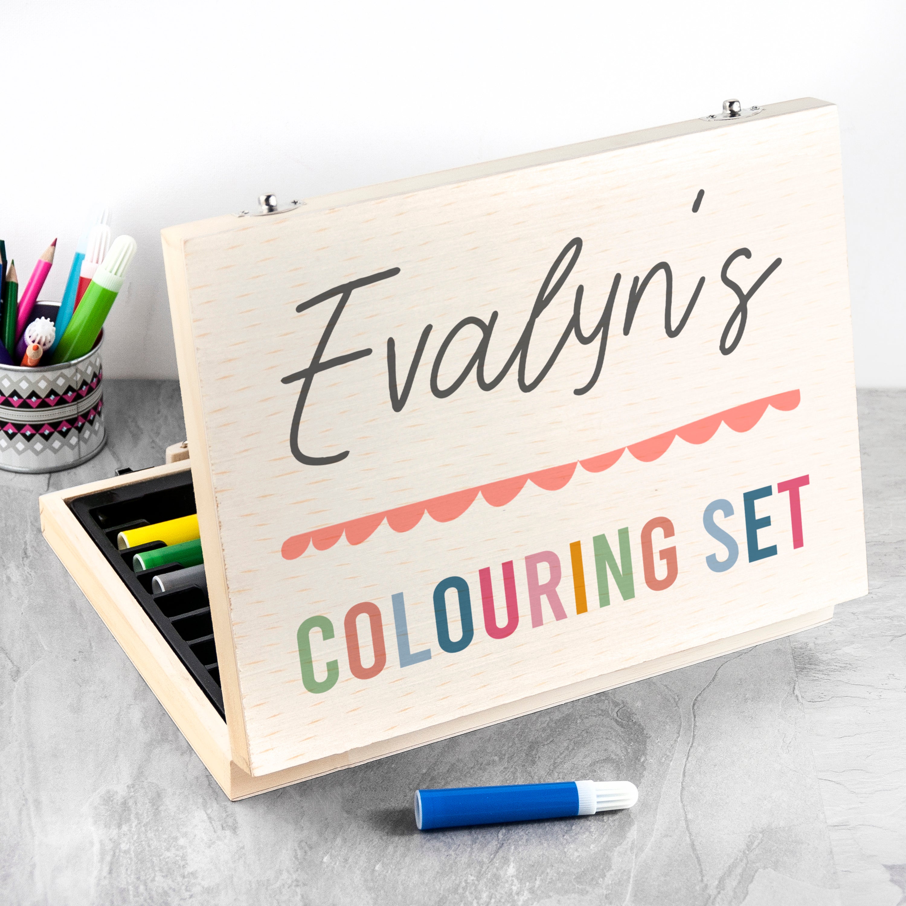 Personalised Kid’s Colourful Colouring Set | Children's Gifts | Treat ...