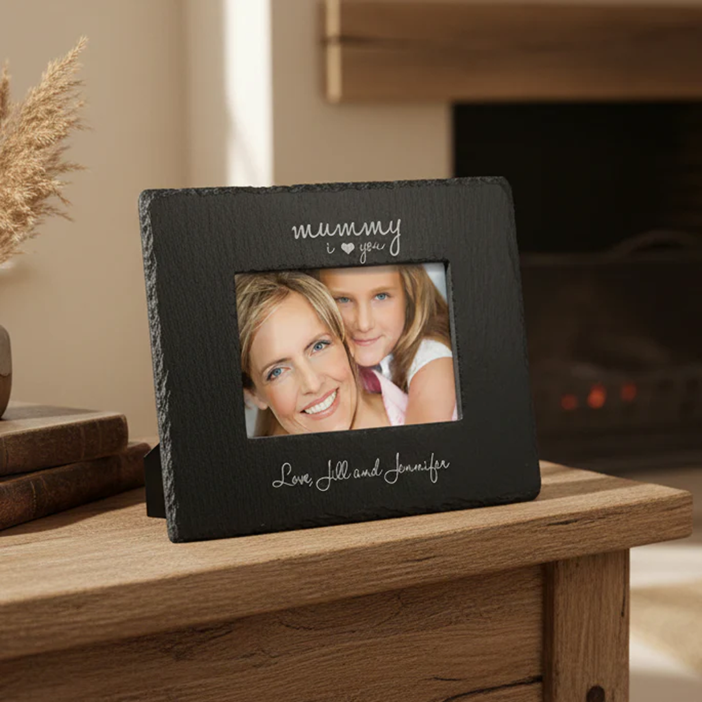 Personalised I Love You Slate Photo Frame