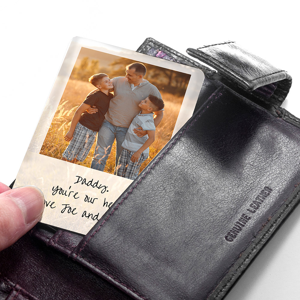 Personalised Dad's Photo Wallet Keepsake - treat-republic