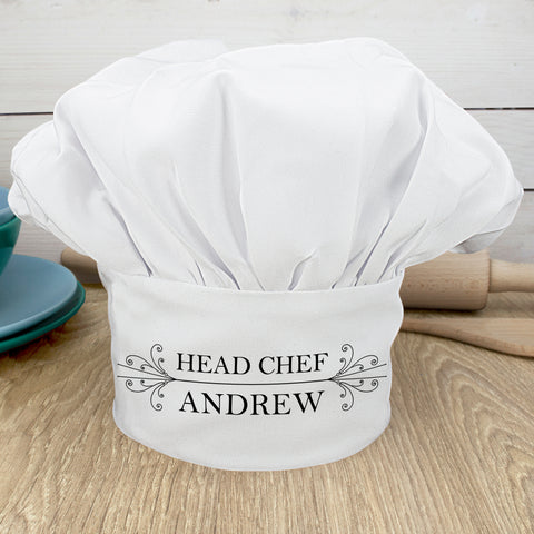 Personalised Classic Head Chef's Hat