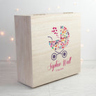 Personalised Pram Baby Girl Memory Box - treat-republic