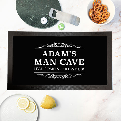 Personalised Gentlemen's Man Cave Bar Mat