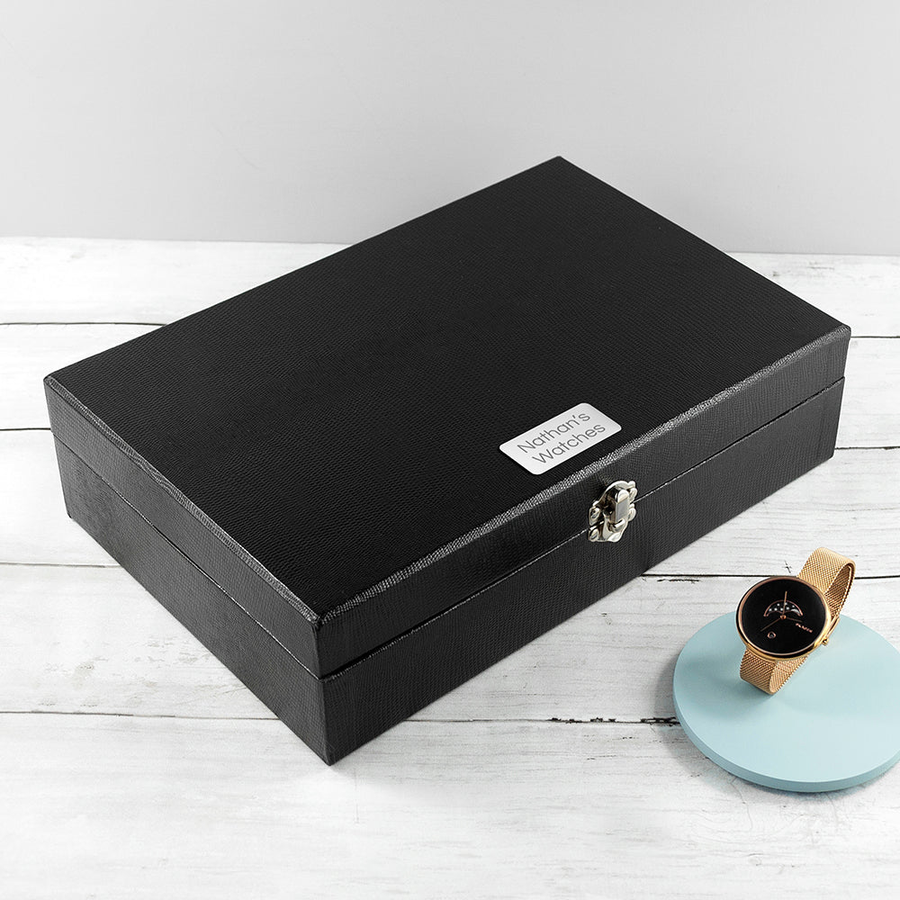 Personalised Luxury 12 Piece Watch Box - treat-republic
