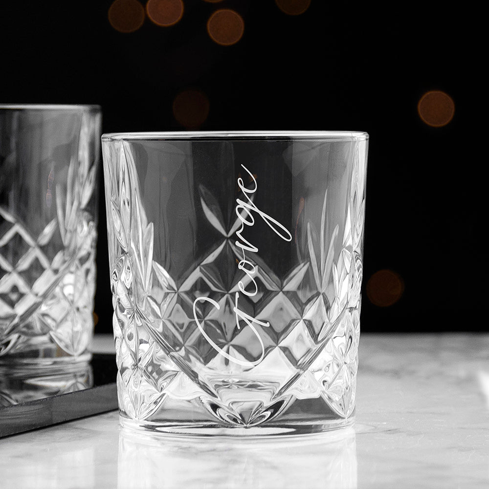 Personalised Crystal Whisky Tumbler