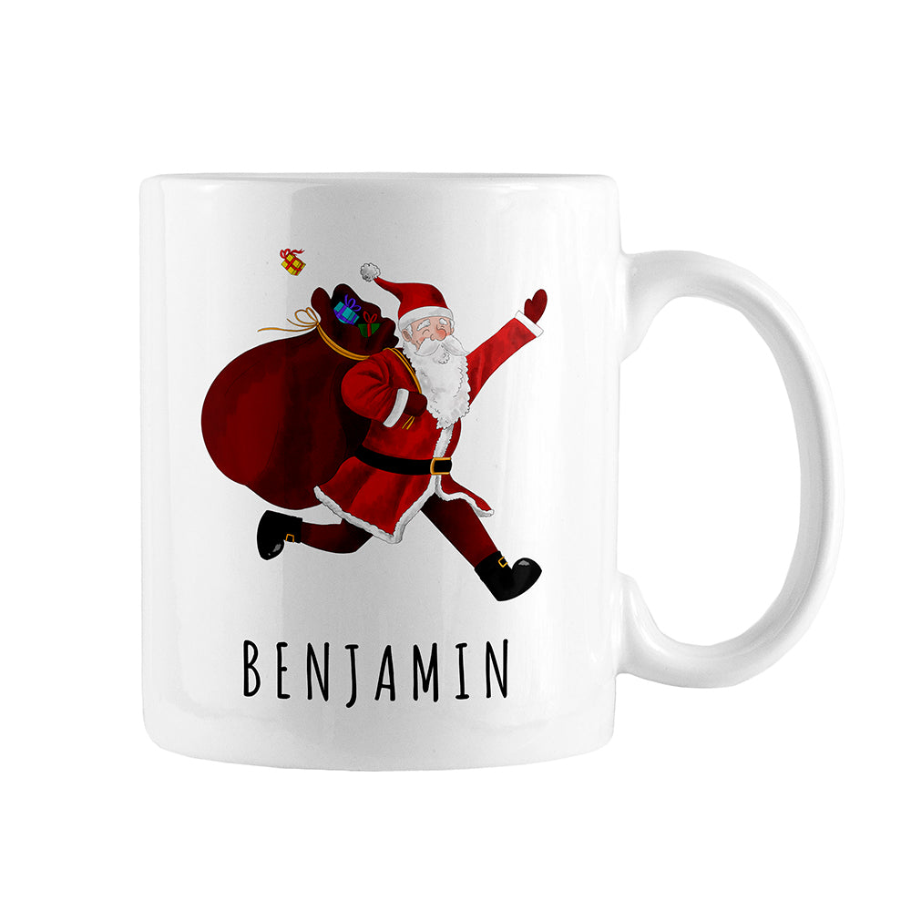 Treat Republic Personalised Christmas Penguin Kids Polymer Mug