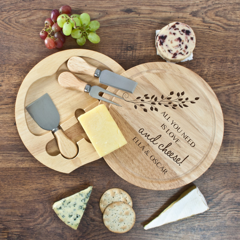 'All You Need Is Love' Round Cheese Board - treat-republic