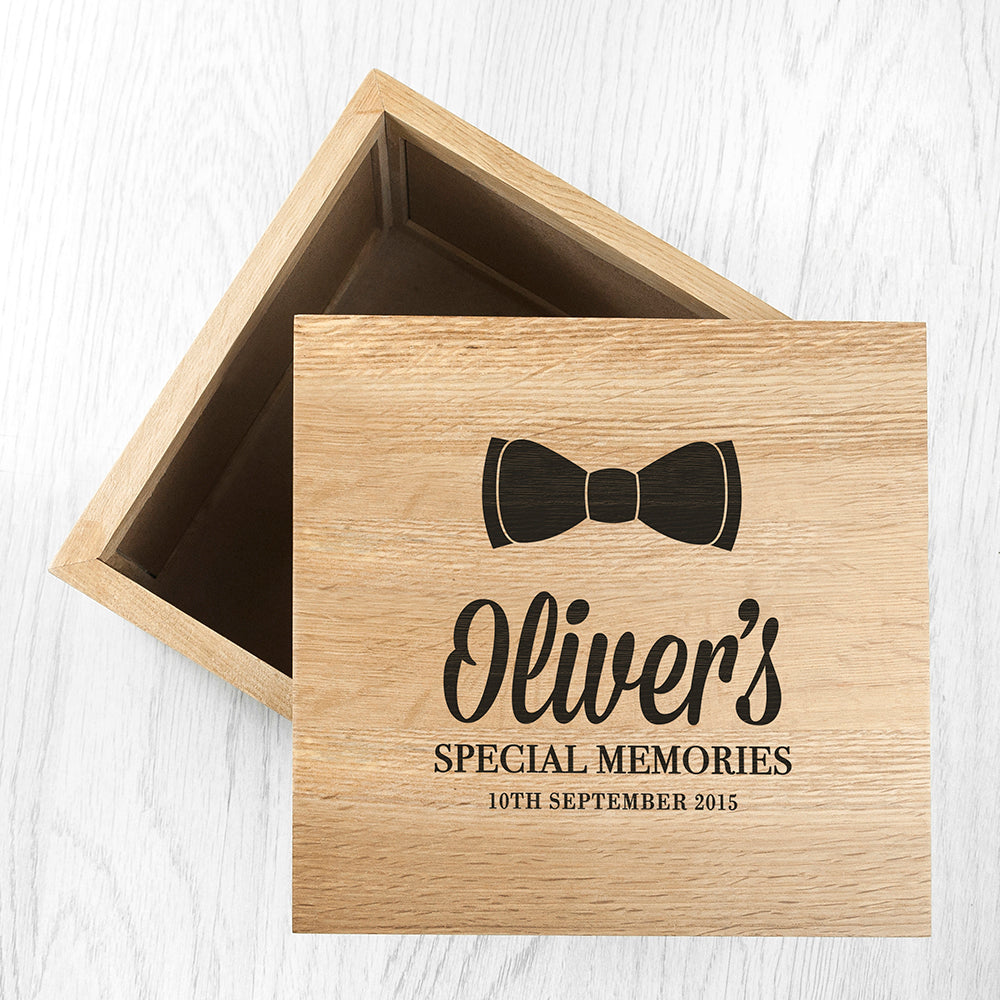 Baby's Special Memories Oak Photo Keepsake Box - treat-republic