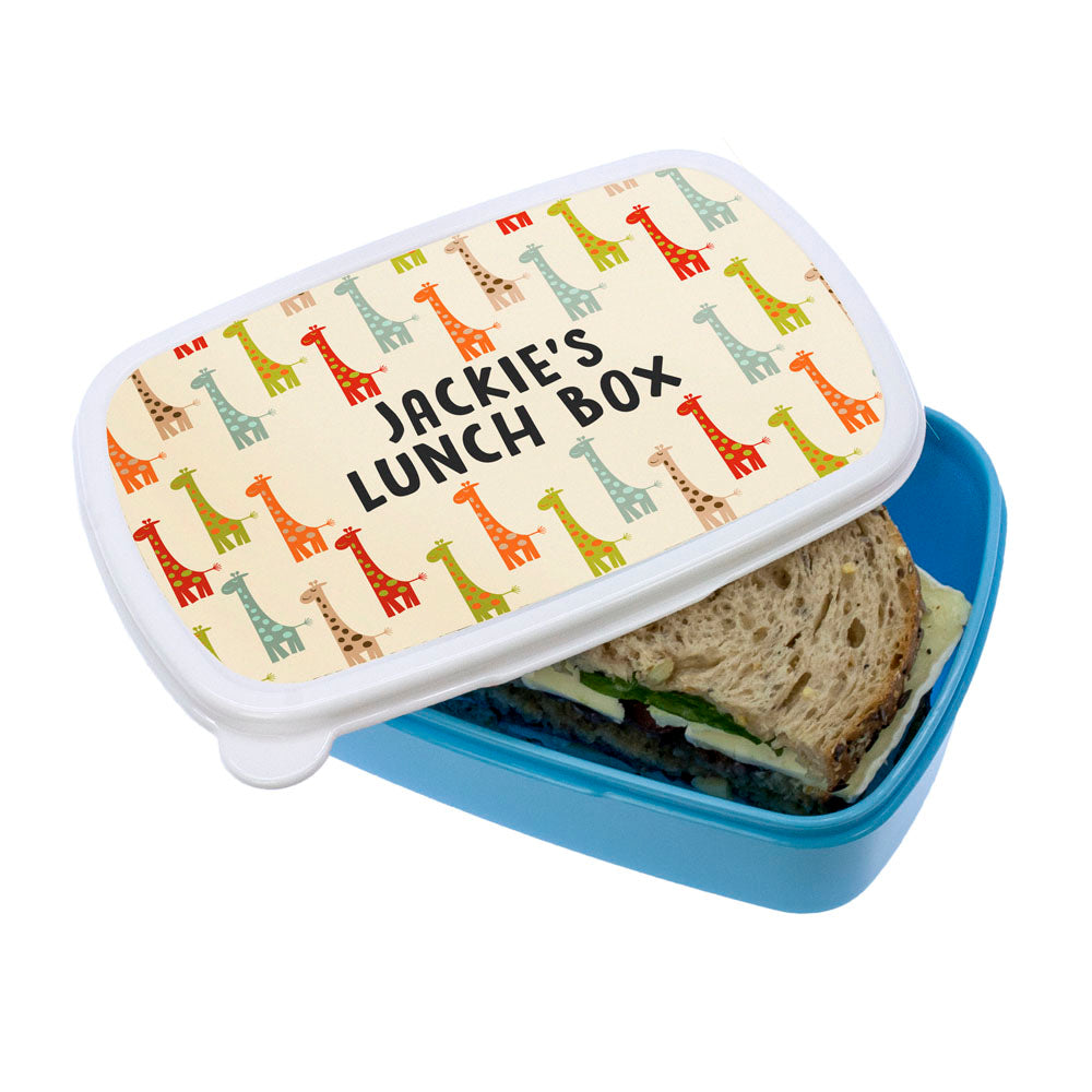 Colourful Giraffe Pattern Lunch Box - treat-republic