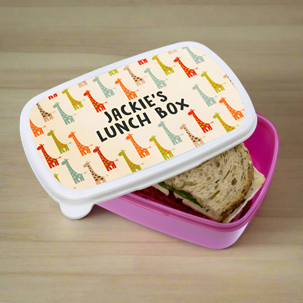 Colourful Giraffe Pattern Lunch Box - treat-republic