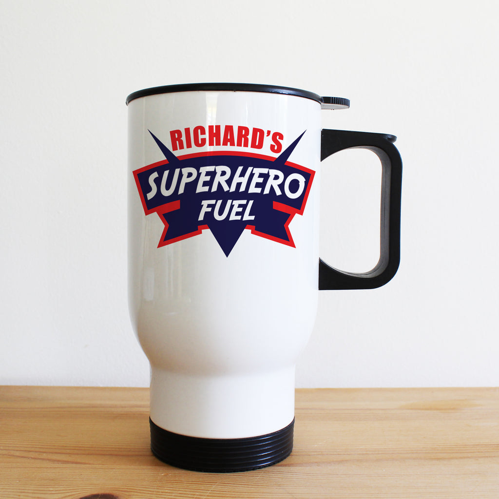 Dad's Superhero Fuel Travel Mug - treat-republic
